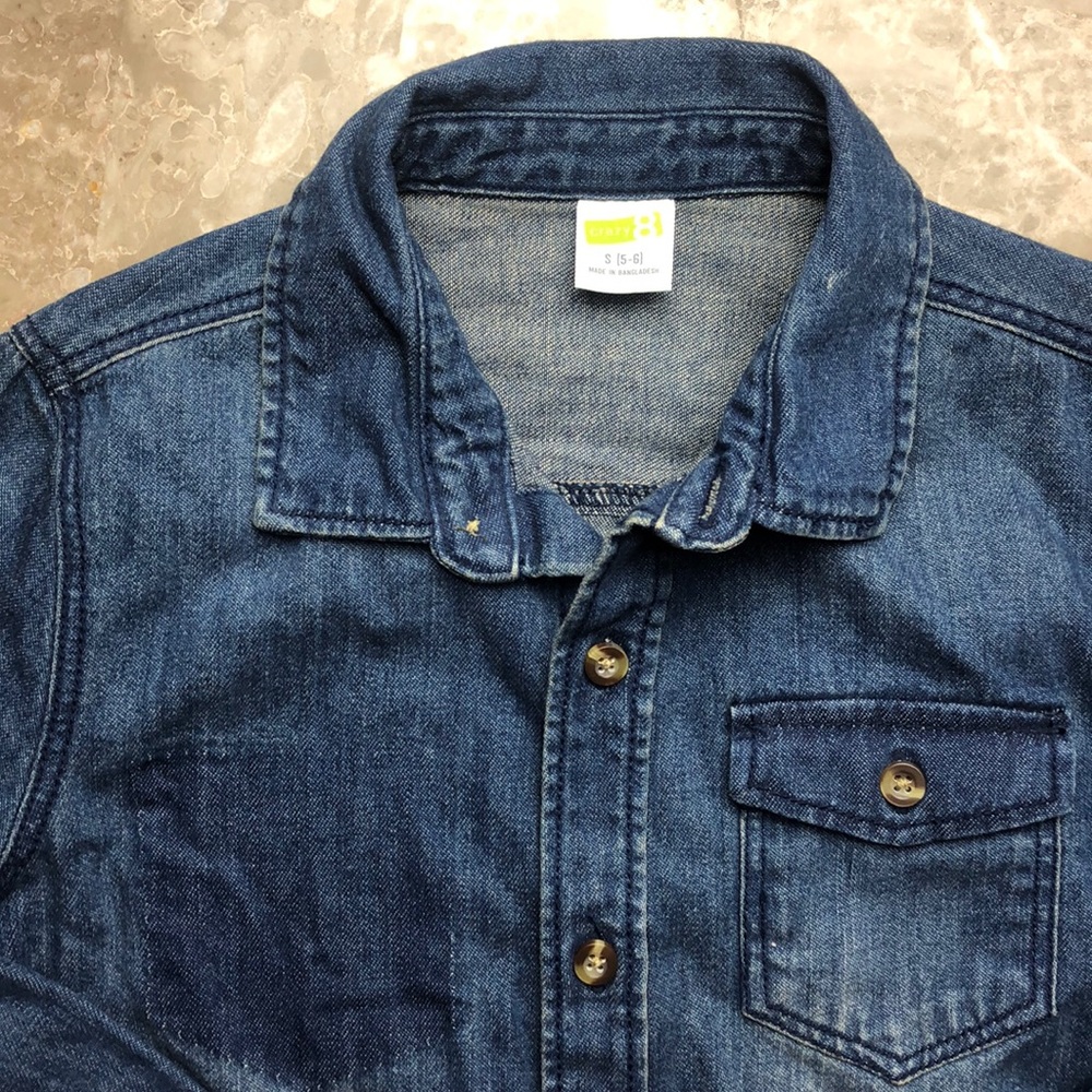Denim Button Up Shirt - Picture 3 of 4
